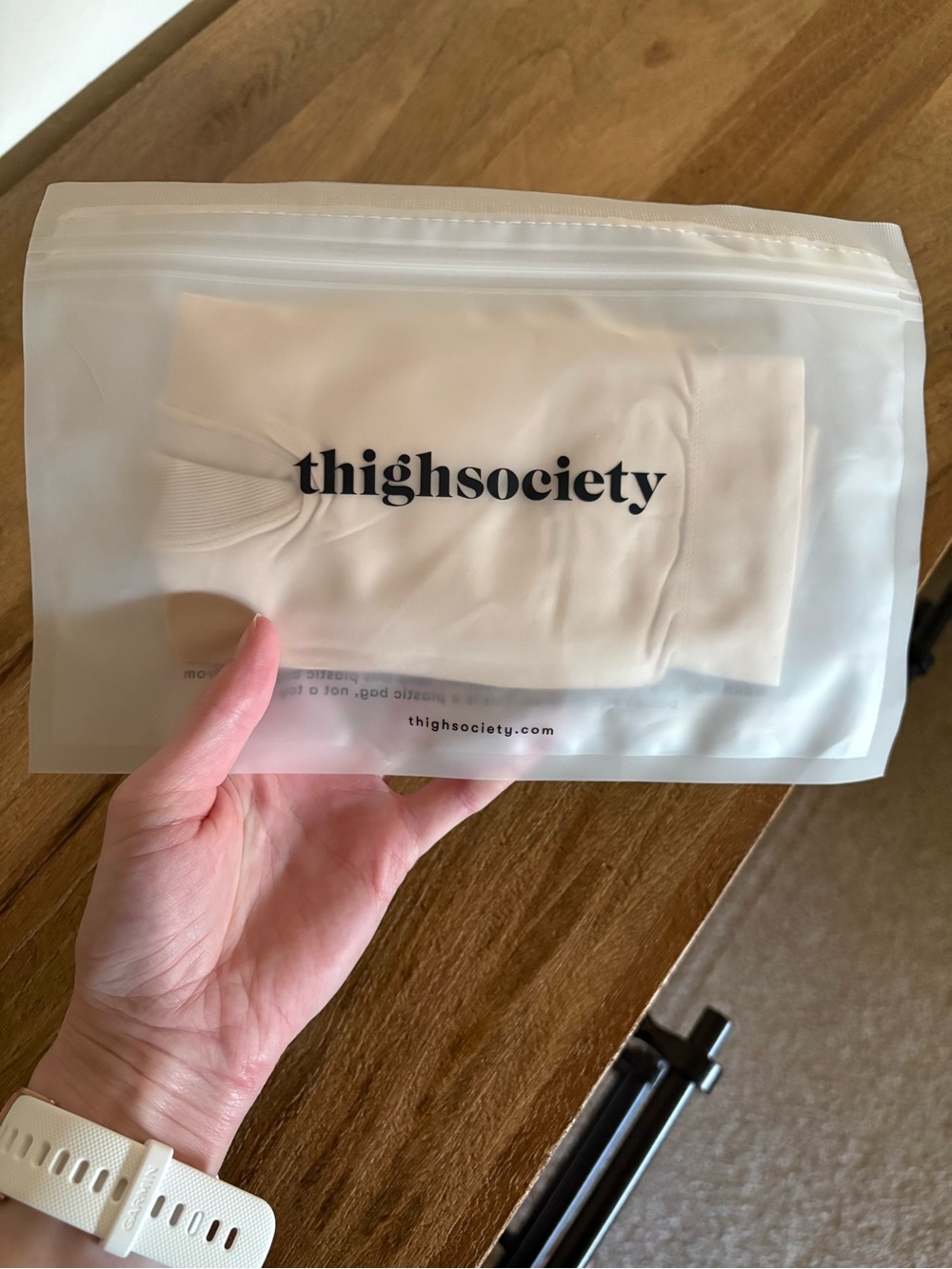Thigh Society Beige 7“ cooling shorts